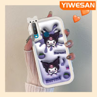 เคส Chenyyyka สำหรับ VIVO Y12 Y17 Y15 Y3s Y3 Y11 2019เคสการ์ตูนน่ารัก Kuromi Bunny ดีไซน์ใหม่ที่มีสีสันน้อยน่ารักเลนส์กล้องถ่ายรูปป้องกันเคสมือถือกันกระแทกและรอยขีดข่วน