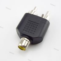 2 RCA Y Splitter Connector AV Audio Video Plug Converter Cable Male Female Plug 2 in 1 Adapter WDAGTH