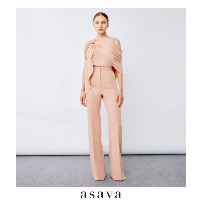 [asava aw22] Asava classic high-waisted straight leg pants กางเกงผู้หญิง อาซาว่า เอวสูง ทรงตรง กระเป๋าเฉียง ซิปหน้า