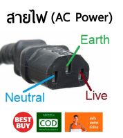 AC Projector cable สายไฟจอมอนิเตอร์ มาตรฐานส่งออก Cable POWER AC สายไฟ AC แบบ3 สายไฟ3รู สายไฟ AC สายเคเบิ้ลสำหรับโน๊ตบุ๊คแล็ปท็อป พร้อมส่ง