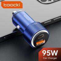 {KOLT Digital} Toocki 95W USB C ที่ชาร์จ QC4.0 5A PD3.0โทรศัพท์ในรถยนต์แบบชาร์จเร็วสำหรับ iPhone 14 13 Samsung Xiaomi Huawei