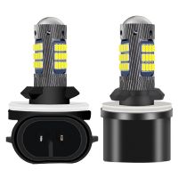 2PCS H27 881 880 Super Bright Led Car Front Fog Lamp H27W Anti Fog Bulb Auto Driving Running Light Foglamps 6000K White 12V 24V