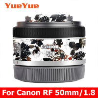 สำหรับ Canon RF 50มิลลิเมตร F1.8 STM รูปลอกผิวไวนิลห่อฟิล์มกล้องเลนส์ร่างกายป้องกันสติ๊กเกอร์ป้องกันเสื้อ RF50MM 50 1.8 F 1.8 STM