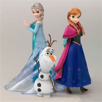 ของสะสมฟิกเกอร์โมเดลตุ๊กตาแอคชั่น Sven Olaf PVC Anna Elsa Kristoff 1ชิ้นของขวัญวันเกิด