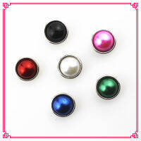 New arrival 50 PCSlot mix random color 12mm pearl snap buttons, ginger for 12mm button celets crafts garment celets