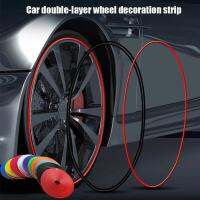 【CW】8m / Car Wheel Protection Device Decorative Strip Car Color Rolling Rim Blade Tire Protective Line Rubber