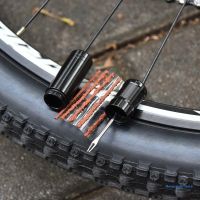 ✷✇✎ MTB Bicycle Tyres Tubeless Bike Tyre Repair Kit Fix a Puncture or Flat Includes Storage Canister Plugger Tool Drop Shipping