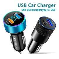 ร้อน hanoe413 - / USB Car Charger Quick Charge QC3.0 3A PD ประเภท C 37.5W รถ USB Charger สำหรับ IPhone Samsung Xiaomi Redmi โทรศัพท์มือถือ Charger