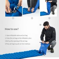 Naturehike Inflatable Mattress Air Mattress Camping Cushion Ultralight Camping Sleeping Mat Camp Bed Nylon Outdoor Sleeping Pad