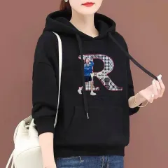 2022 NEW Winter Women Oversize Hoodie in Cobalt Korean Fashion