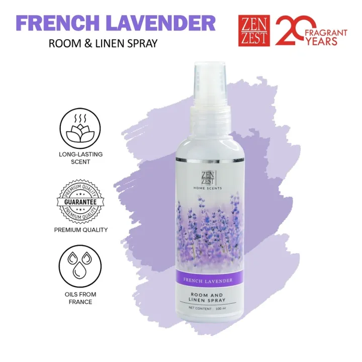 Zen Zest Room And Linen Spray 100mL French Lavender Lazada PH