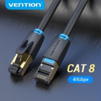 【COD】Vention สาย Lan สายแลน Cat8 สายเน็ต Ethernet Cable สายเน็ต SFTP 40Gbps Super Speed RJ45 Network Cable Connector for Router Modem สายเคเบิลเครือข่าย CAT 8 Lan Cable สายแลนเน็ต 1/3/5/10/20 เมตร