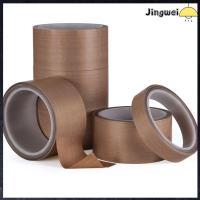 JINGWEI 10m/Roll ไฟฟ้า ฉนวน สารหน่วงไฟ ผ้าเทปผ้า เทป PTFE เครื่องปิดผนึกกาว ทนต่ออุณหภูมิสูง