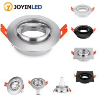 New Design Aluminum Round Silver LED Ceiling Light Frame Fixture Holders Adjustable Cutou 70MM LED Ceiling Spot Light Lighting