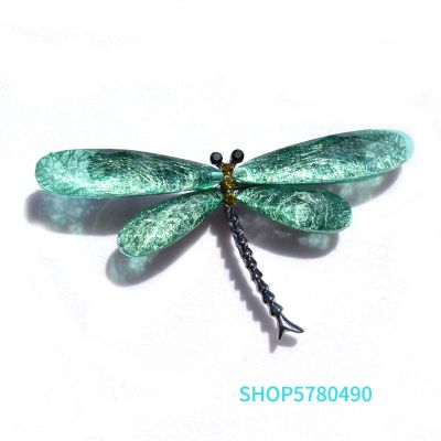 Green Color Dragonfly Brooch for Women Elegant Crystal Brooch Breast Pin Ladies Gifts Party Dress Accessories Fashion Jewelry