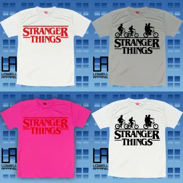 Netflix Mens Stranger Things Logo Shirt - Joyce Byers, Jim Hopper, Mike  Wheeler & Eleven Tee Stranger Things T-Shirt : : Fashion