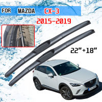 CX-3สำหรับ Mazda 2015 2016 2017 2018 CX3 2019 CX 3 DK อุปกรณ์เสริมรถกระจกหน้าใบที่ปัดน้ำฝนแปรงตัด U Type J Hook