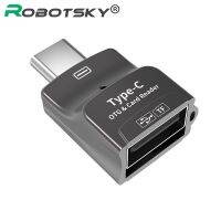 USB 2.0ชนิด C เครื่องอ่านการ์ด USB-C TF Micro SD อะแดปเตอร์ OTG Type-C การ์ดความจำเครื่องอ่านการ์ด