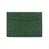 Classic Genuine Leather Card Holder Ostrich Pattern Leather Slim Card Case Ostrich Leather Wallet Men Leather Credit Card Holder Card Holders