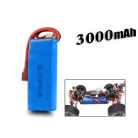 Jdd【จัดส่งที่รวดเร็ว】7.4โวลต์3000มิลลิแอมป์ชั่วโมง25C Lipo แบตเตอรี่ T ปลั๊กสำหรับ WLtoys 1/14 144001 RC ชิ้นส่วนอัพเกรดรถ