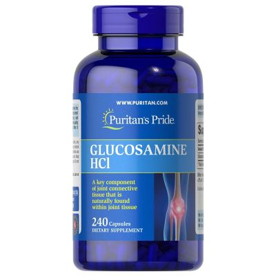 ตรงปก ของแท้ นำเข้า USA Puritans Pride Glucosamine HCI 680mg 240 Tablets Protect Joints กลูโคซามีนซัลเฟต สหรัฐอเมริกา ป้องกันข้อต่อ