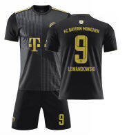 21-22 Bayern Away Black 25 Mueller เสื้อ9 Legan ชุดฟุตบอล10 Mane Gold Letter