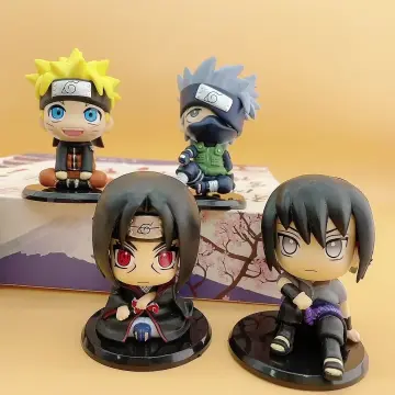 9cm Anime Naruto Figura Uzumaki Naruto Kakashi Uchiha Sasuke