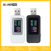 AumoPro TYPE-C 10in1/ที่ทดสอบ USB เครื่องตรวจจับมิเตอร์วัดแรงดันกระแสไฟฟ้าแอมมิเตอร์แอมป์โวลต์เครื่องชาร์จแบตสำรอง MX18ตัวทดสอบโวลต์มิเตอร์แอมมิเตอร์ชาร์จหน้าจอโคลเวอร์