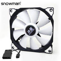 Snowman 120mm Silent Case จาก PC 12cm Cooling จาก Quiet Computer Cooler จากเคสพัดลมระบายความร้อน12V DC 3P 120mm molech