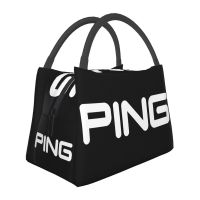 Golf Logo Insulated Lunch Bags for Women Resuable Cooler Thermal Bento Box Work Travel Towels