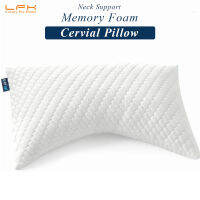 Bed Pillow for Neck &amp; Shoulder Pain Relief Memory Foam Bed Pillow for Sleeping Side &amp; Back Sleeper with Washable Cover