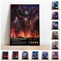 ตัวละคร League Of Legends Pantheon, Poppy, Pyke, Qiyana, Quinn, Rammus และ Rkan-โปสเตอร์เกมยอดนิยม-Wall Art Home Decor ภาพวาดผ้าใบ-คุณภาพสูง