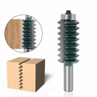 1PC 12mm Shank Woodworking Line Knife Bits Router Bit พร้อมเครื่องตัดมิลลิ่งแบริ่งสําหรับงานไม้ Tenon Woodwork Cone Milling Slotting