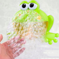 High Quality Bubble Machine Big Frog Automatic Bubble Maker Blower Music Bath Toy for Baby