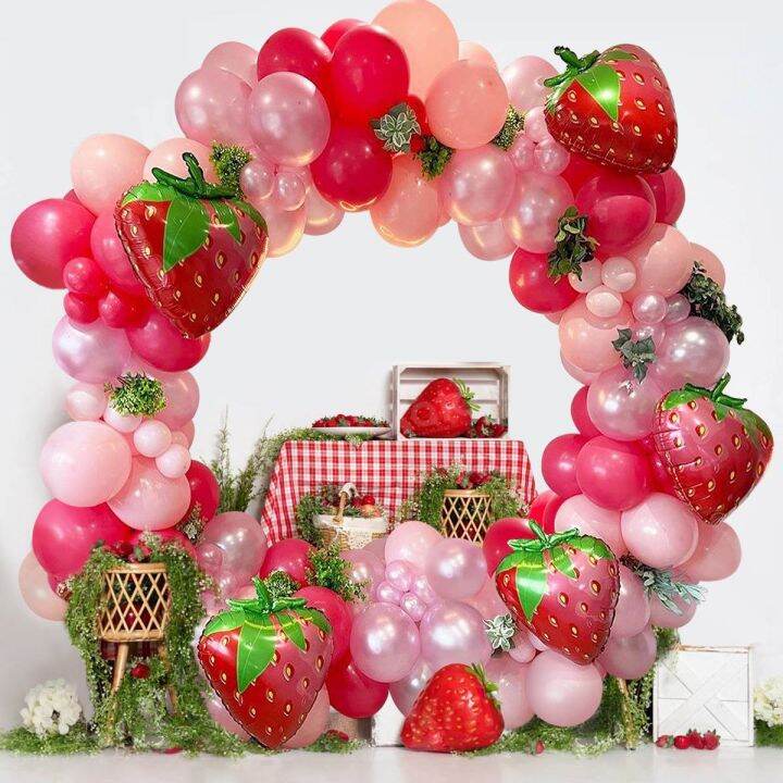 cc-strawberry-garland-arch-1st-happy-birthday-baby-shower-theme-balloons