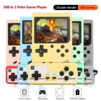 Portable 3.0 Inch Handheld Game Console Classic Retro Mini Pocket Built-In 500 Video Games Player With One Joystick Kids Gifts