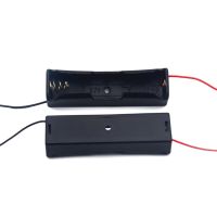 2PCS 3.7V Plastic 18650 Battery Storage Box Case 1Slot Way DIY Batteries Clip Holder Container With Wire Lead Storage Box