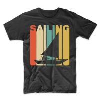 Vintage Retro 1970S Style Sailing Sail Boat T-Shirt 2019 Fashion Unisex Tee S-4XL-5XL-6XL