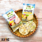 Bánh Gạo Bỏng Ăn Dặm Hữu Cơ Alvins 15g Hàn Quốc - Cho Bé Ăn Dặm