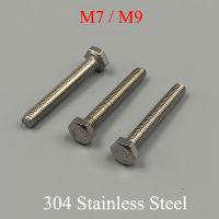 M9 OD 16mm 20mm 25mm 30mm 35mm 40mm 45mm 80mm Length 1.25mm Pitch 304 Stainless Steel Bolt External Hexagonal Hex Screw Nails Screws Fasteners