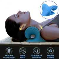 Neck Stretcher for Pain Relief,Posture Corrector Chiropractic Pillow Support Shoulder Relaxer Cervical Traction Device TMJ Pain