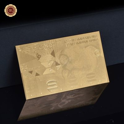 ธนบัตร10สวิสฟรังก์ทองแผ่นทองคำเปลวโลหะดีไซน์ใหม่ประหยัดได้มาก2015ของขวัญ