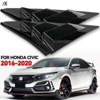 สำหรับ Honda Civic 10th 2016-2020ซีดาน Estilo De Corrida Carro Painel Lateral Traseiro Janela Grelhas Capa Persianas Colher Ventilação De Ar สปอยเลอร์ Guarnição