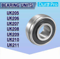 UK205 UK206 UK207 UK208 UK209 UK210 UK211 ตลับลูกปืนตุ๊กตา ( Bearing Units ) ขนาดเพลาขึ้นอยู่กับ Adapter Sleeve ( เฉพาะลูก ไม่รวม Adapter Sleeve )  โดย Dura Pro