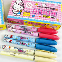 12ชิ้นสวัสดี s ปากกาเป็นกลาง Kawaii Sanrio อะนิเมะการ์ตูนนักเรียนอุปกรณ์การเรียนเครื่องเขียนเขียนของเล่นสาวของขวัญคริสต์มาส