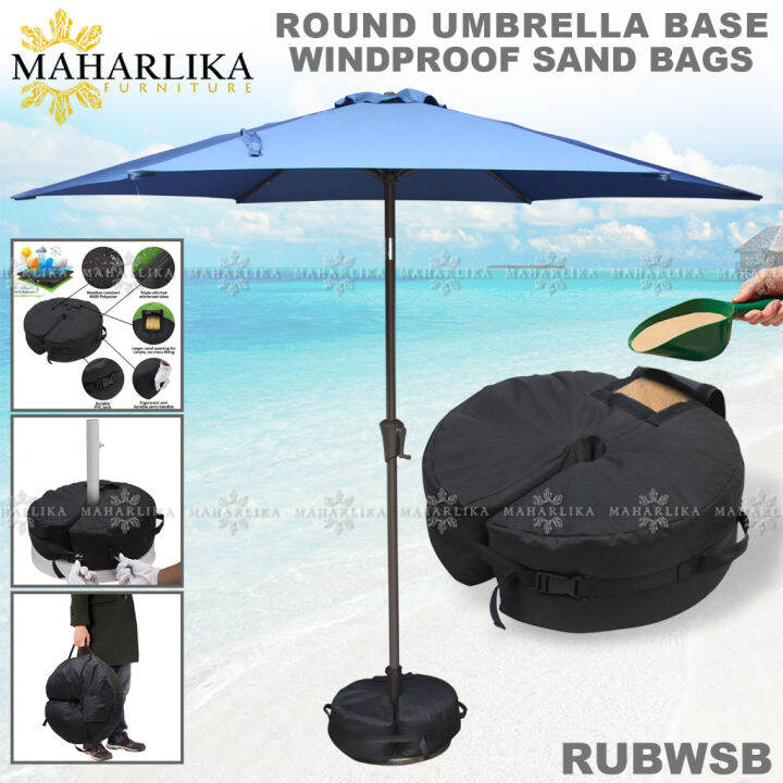 ⚘Maharlika Round Outdoor Beach Patio Canopy Umbrella Base Weight Sand Bag for Umbrellas Stand