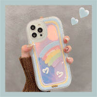 เลเซอร์สายรุ้งเคสโทรศัพท์สำหรับ apple 12 stick รูปยิ้มเคสโทรศัพท์สำหรับ iphone 13/11 หญิง xsmax สุทธิสีแดง x/xr น่ารักซิลิโคนป้องกันการตก soft case สำหรับ iphone 8 plus