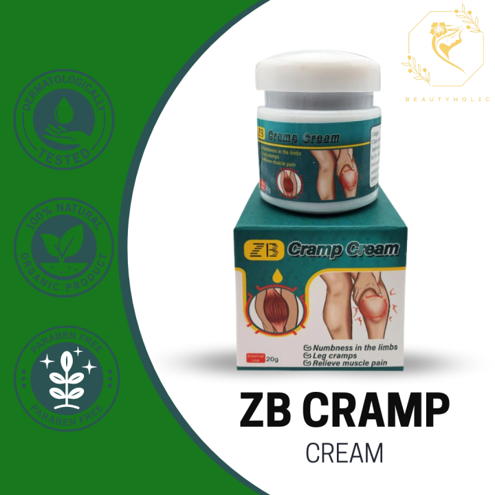100 Original ZB Leg Cramps Cream Relief Calf Muscle Spasms Pain