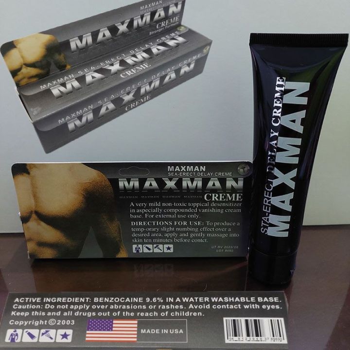 Original Maxman Creme Male Enlargement Delay Cream Man Further