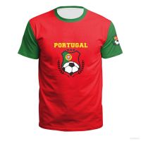 NEW New World Cup Portugal Fans T-shirt Casual Short Sleeve Round Neck Fashion Street Clothing Large a